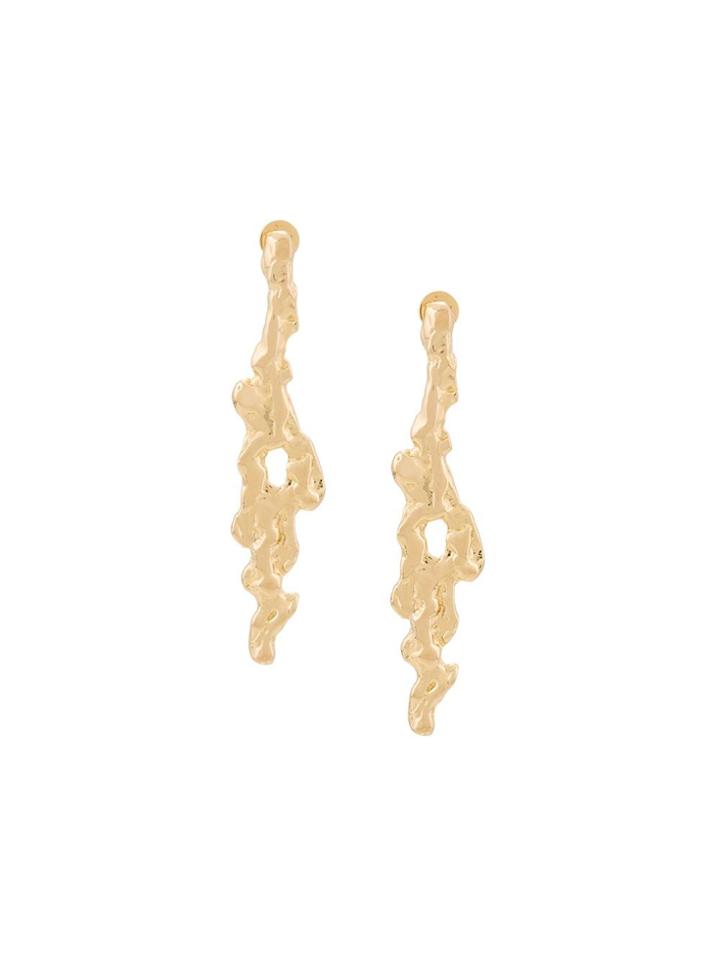 Jennifer Fisher 'molten Drop' Earrings - Metallic