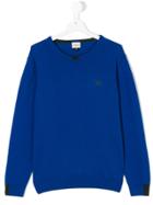 Armani Junior Classic Logo Pullover - Blue