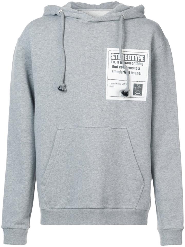 Maison Margiela Stereotype Hooded Sweatshirt - Grey