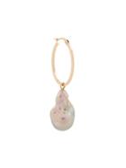 Origin 31 9kt Yellow Gold Large Baroque Pearl Sherbert Pip Hoop