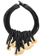 Monies Oversized Multi Rings Necklace A - Black
