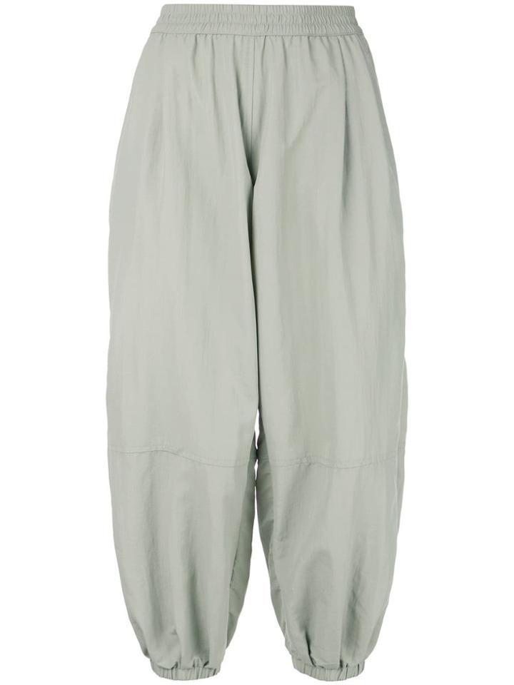 The Celect Balloon Cropped Trousers - Grey