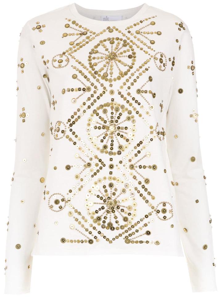 Nk Appliqué Top - White