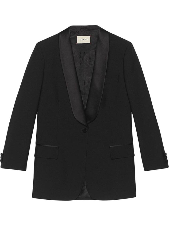 Gucci Jacket With Embroidered Patch - Black