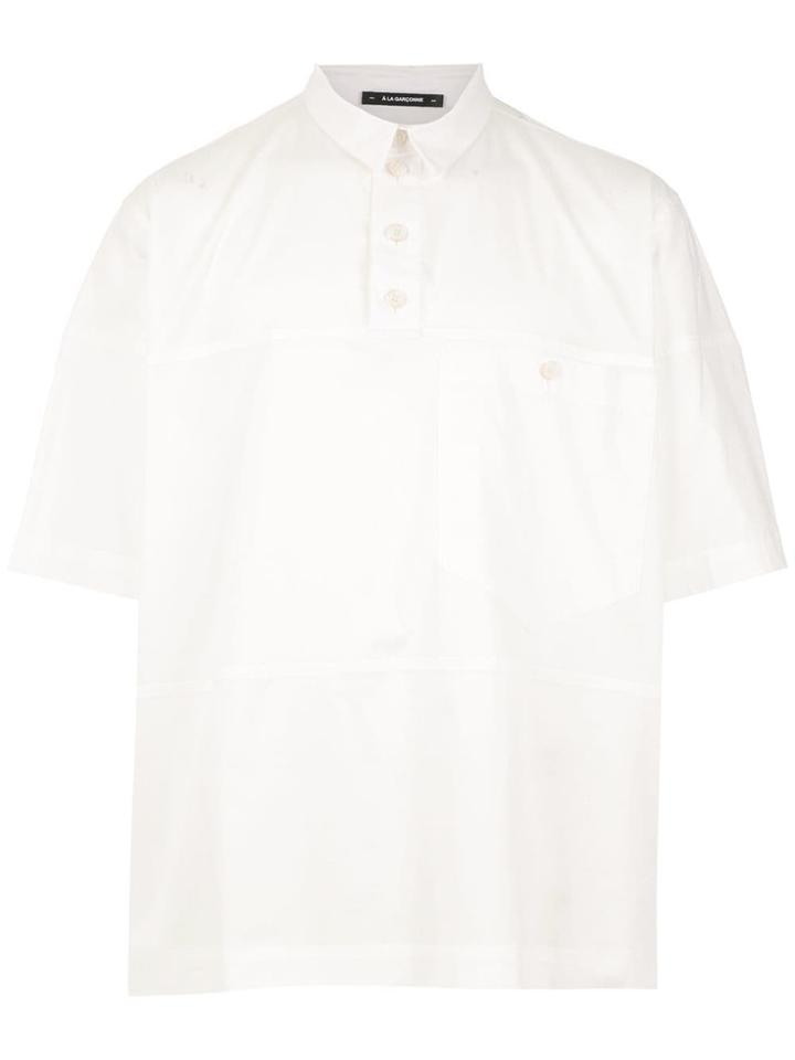 À La Garçonne Oversized Polo Shirt - White