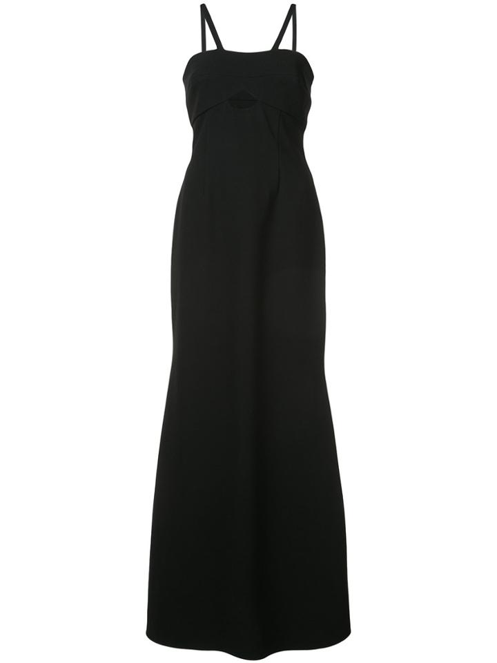 Jill Jill Stuart Fit And Flare Cut Out Detail Gown - Black