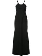 Jill Jill Stuart Fit And Flare Cut Out Detail Gown - Black