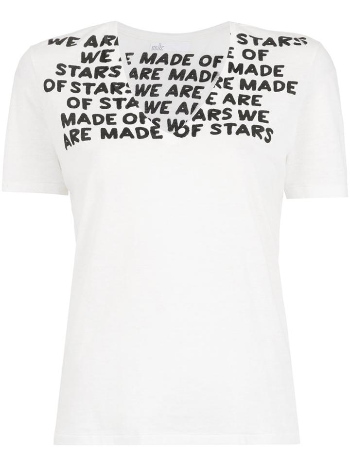 Nk Printed Blouse - White