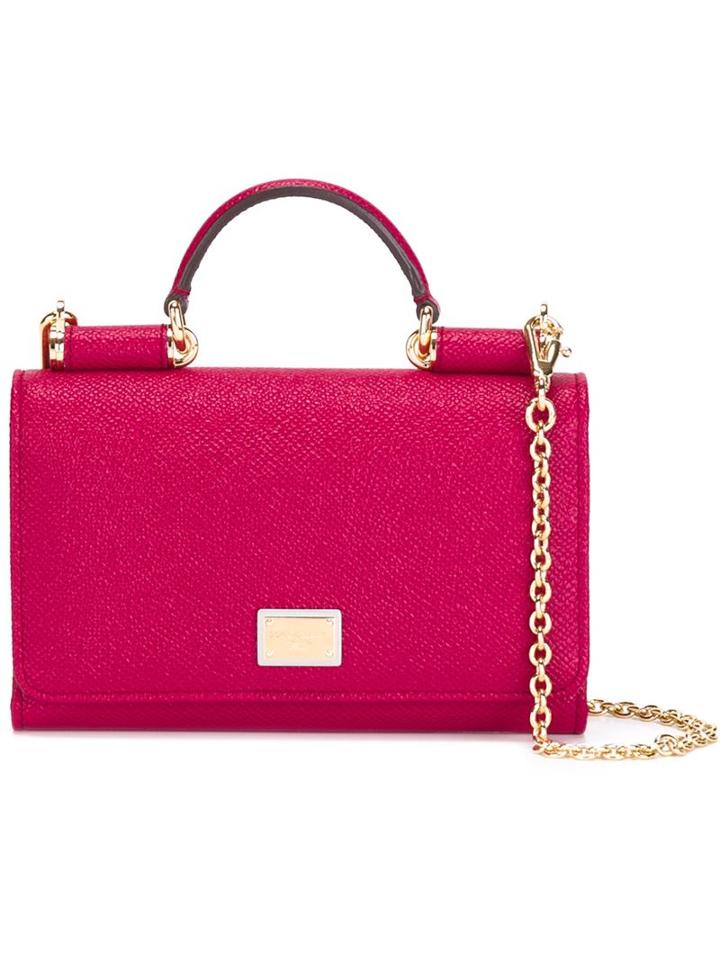 Dolce & Gabbana Small 'miss Sicily' Shoulder Bag, Women's, Pink/purple