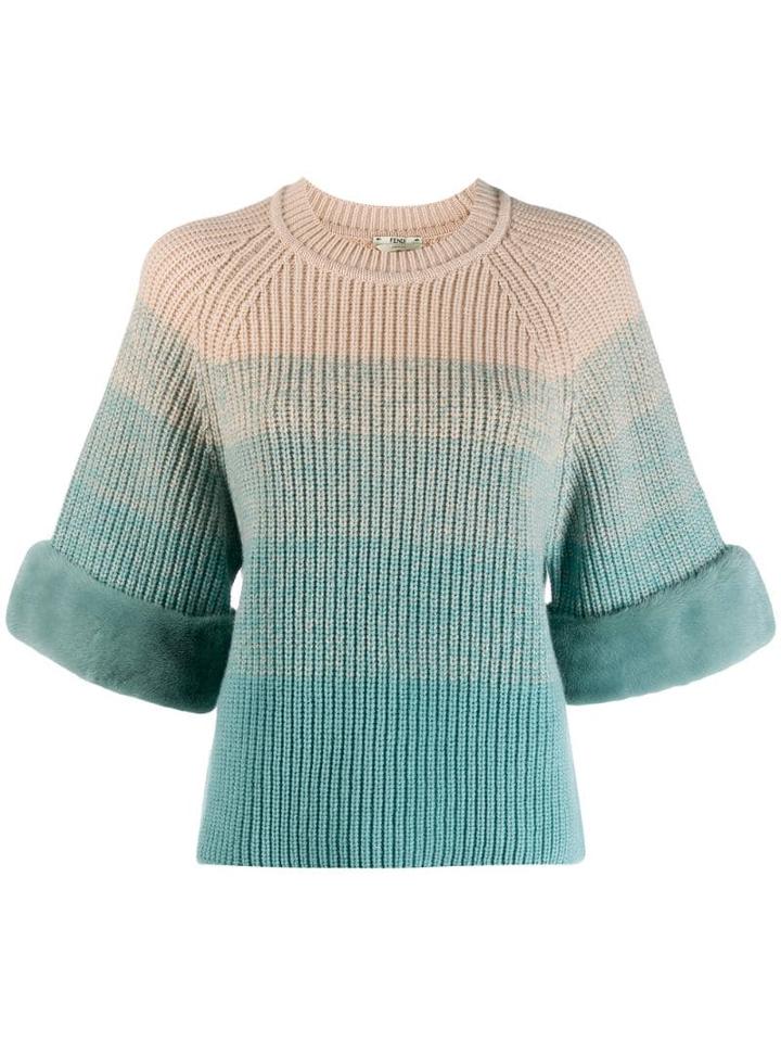 Fendi Gradient Knitted Jumper - Neutrals