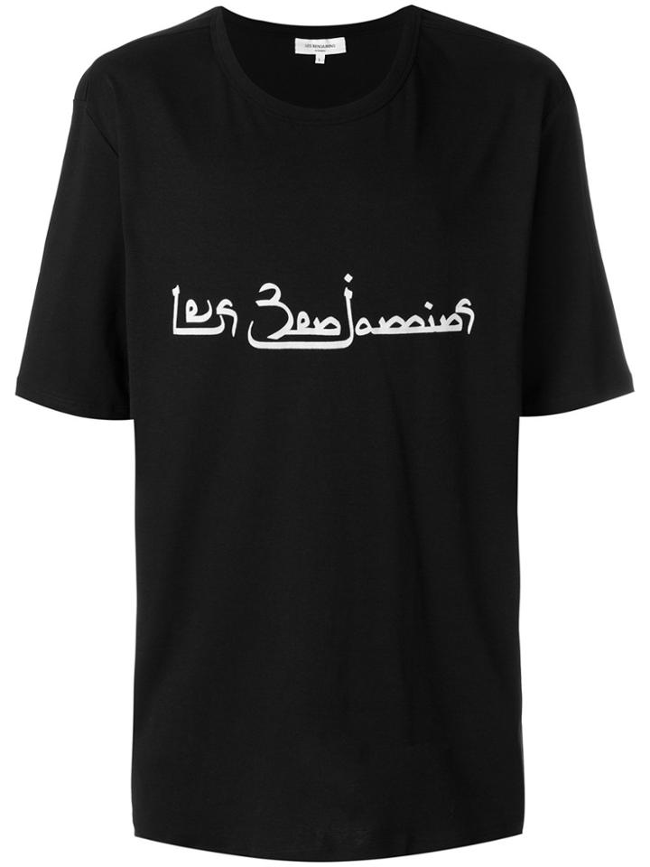 Les Benjamins Slogan T-shirt - Black