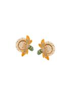 Dolce & Gabbana Bee And Flower Clip-on Earrings