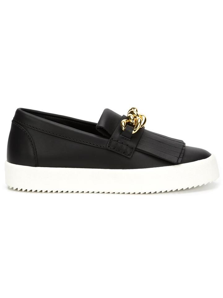 Giuseppe Zanotti Design 'may London' Fringed Slip-on Sneakers