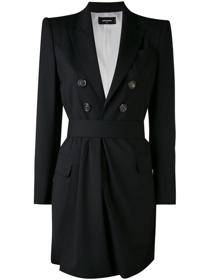 Dsquared2 Belted Jacket - Black