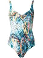Lygia & Nanny Printed Swimsuit, Women's, Size: 50, Blue, Polyamide/spandex/elastane