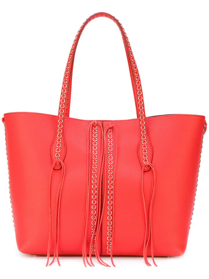 Tod's Eyelet Embellished Tote - Red