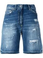 Dondup Distressed Denim Shorts - Blue