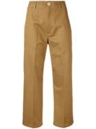 Golden Goose Deluxe Brand Cropped Trousers - Nude & Neutrals