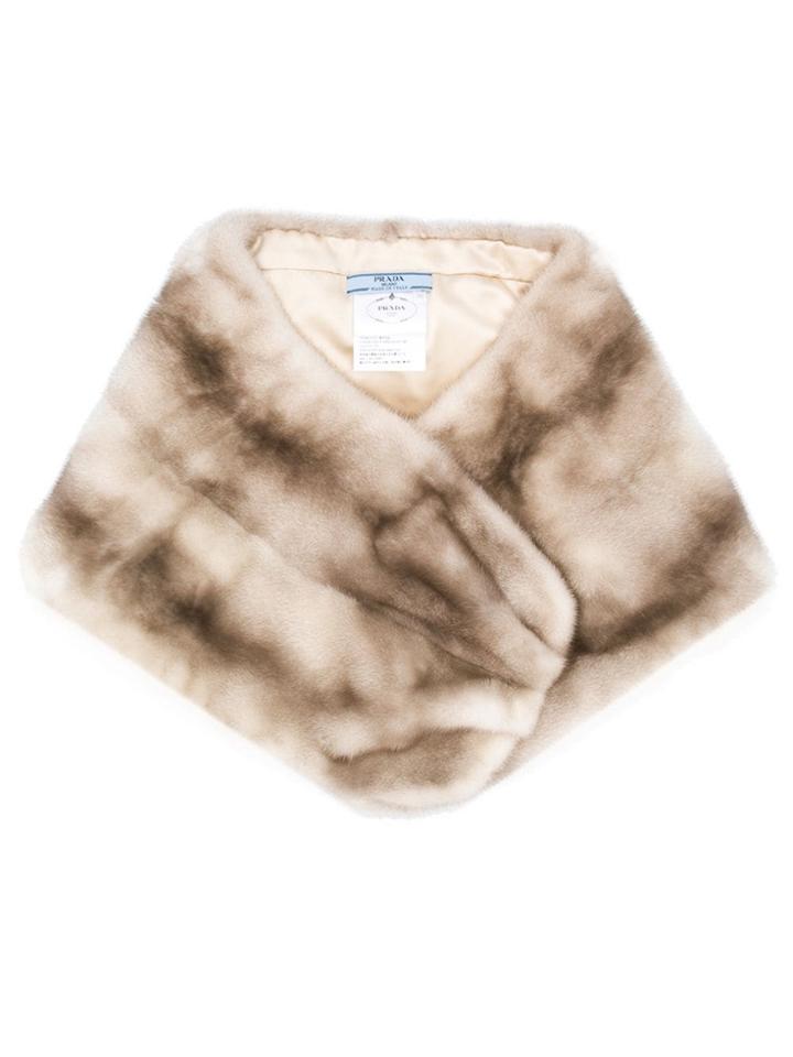 Prada Fur Bolero-style Scarf - Neutrals