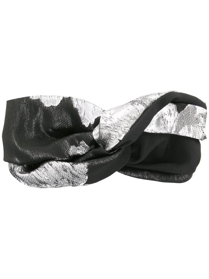 Ingie Paris Metallic Turban - Black