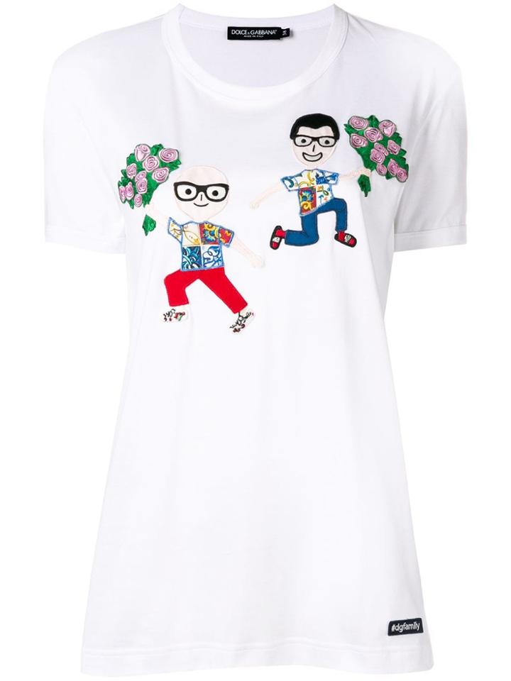 Dolce & Gabbana Embroidered T-shirt - White