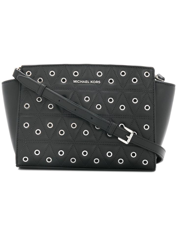 Michael Michael Kors Selma Rivet Detail Bag - Black
