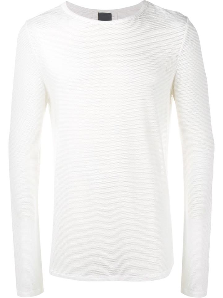 Lot78 Long Sleeved Mesh T-shirt - White