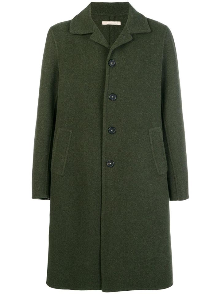 Massimo Alba Single Breasted Coat - Green