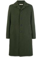 Massimo Alba Single Breasted Coat - Green