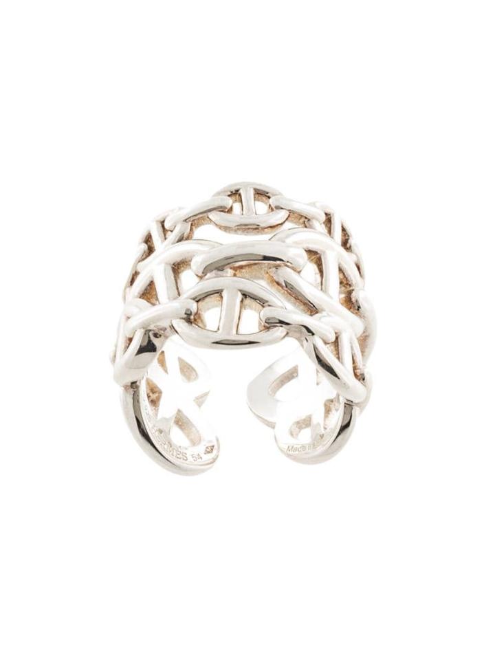 Hermès Pre-owned Logos Ring - Silver