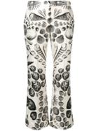 Alexander Mcqueen Sea Shell Print Trousers - Neutrals