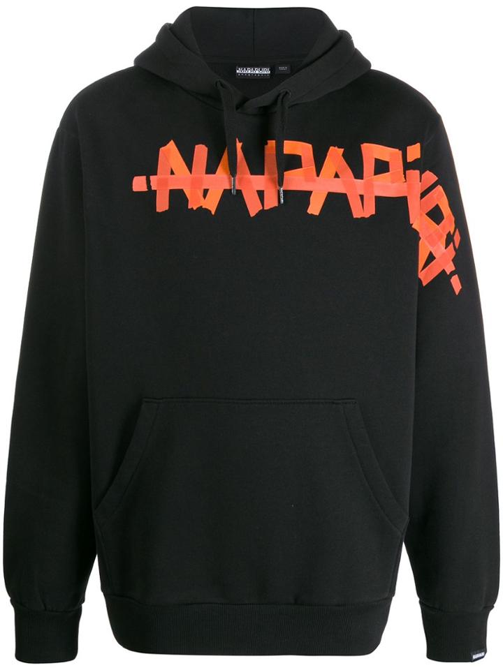 Napapijri Digital Print Hoodie - Black