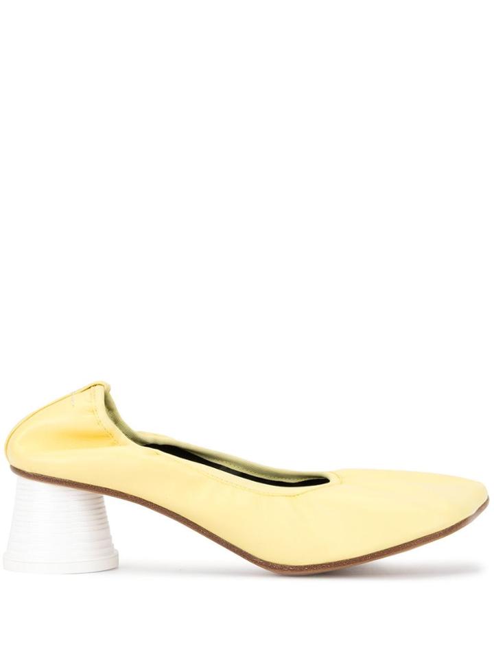 Mm6 Maison Margiela Contrast-heel Pumps - Yellow