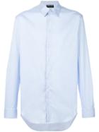 Emporio Armani - Classic Shirt - Men - Cotton/polyamide/spandex/elastane - 43, Blue, Cotton/polyamide/spandex/elastane