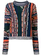 Carven Multi-pattern Sweater - Blue