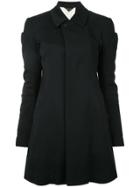 Comme Des Garçons Vintage Feather Embroidered Coat - Black