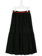 Loredana Teen Broderie Anglaise Skirt - Black
