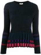 Kenzo Ridged Knitted Top - Black