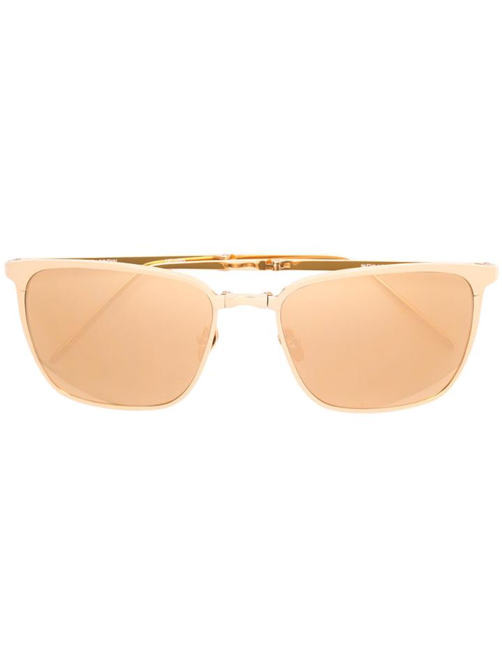 Linda Farrow Square-frame Sunglasses - Metallic