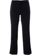 Michael Michael Kors Cropped Trousers, Women's, Size: 4, Black, Polyester/spandex/elastane