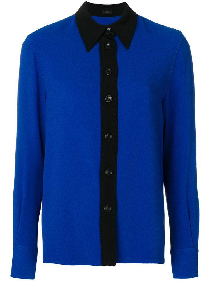 Joseph Contrast Trim Shirt - Blue