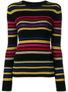 Etro Striped Fitted Sweater - Black