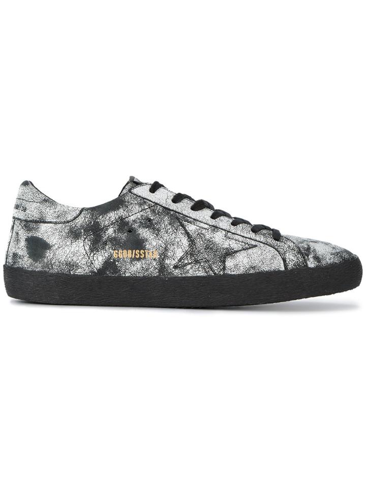 Golden Goose Deluxe Brand Black Painted Superstar Sneakers