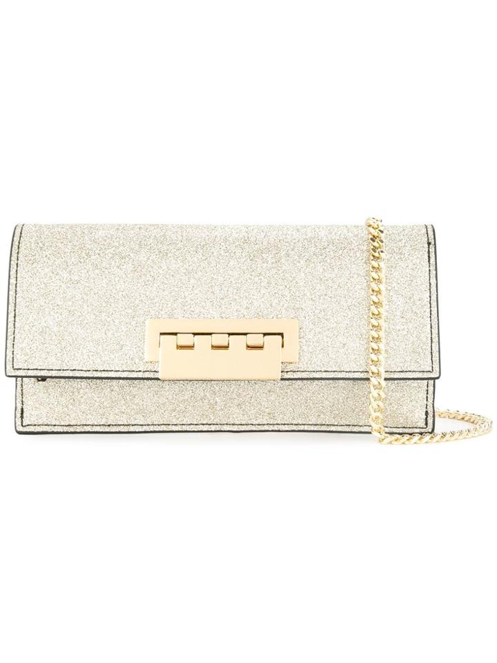 Zac Zac Posen Earthette Glitter Clutch Bag - Metallic