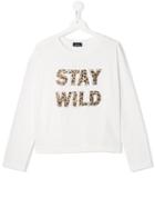 Monnalisa Stay Wild T-shirt - White