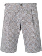 Re-hash - Tile Print Shorts - Men - Cotton/spandex/elastane - 31, Blue, Cotton/spandex/elastane