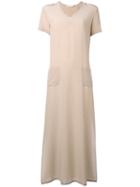 Barba - T-shirt Dress - Women - Silk - 42, Women's, Nude/neutrals, Silk