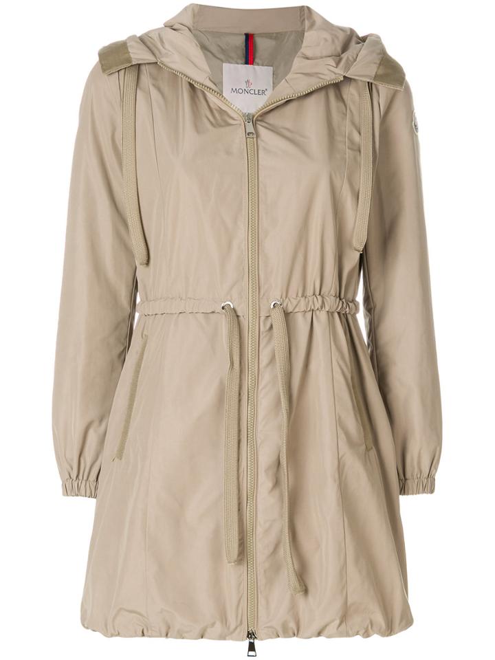 Moncler Topaze Mid-length Coat - Nude & Neutrals