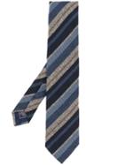 Brioni Diagonal Stripes Tie - Blue