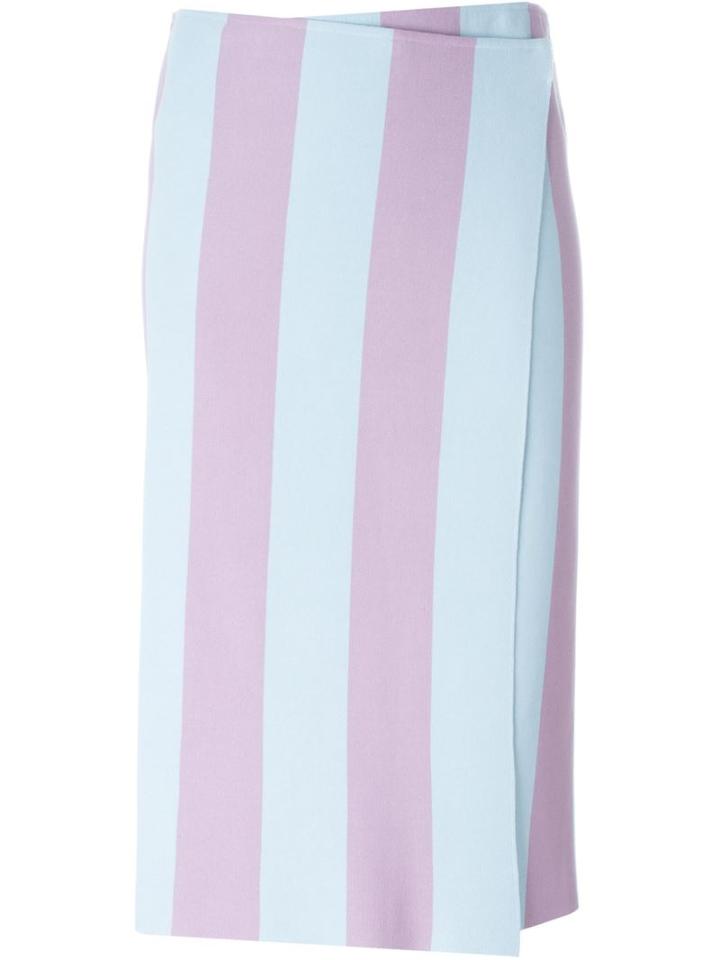 Iceberg Striped Wrap Skirt